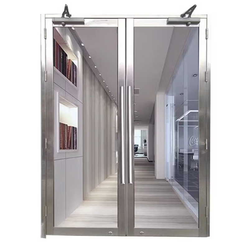 甲级镀锌玻璃防火门